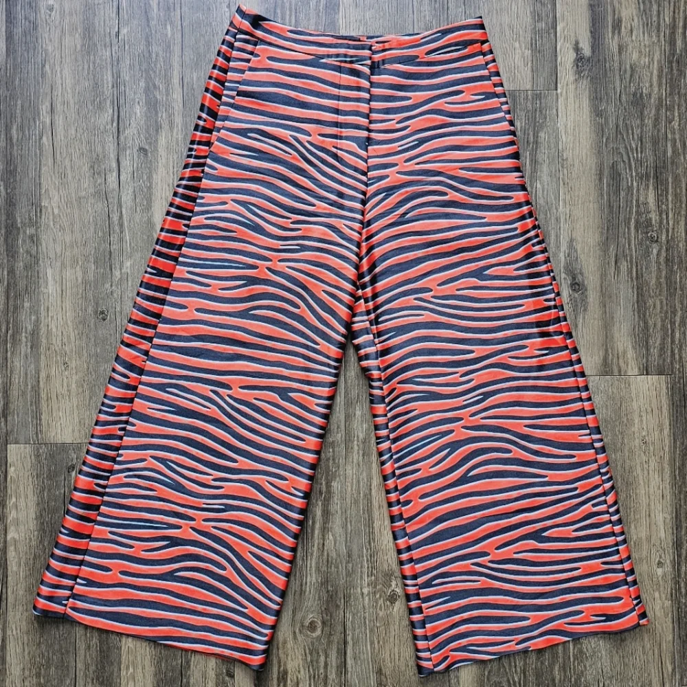 Vacation Culotte Pant in Red Print Sz 2 - Picture 2 of 10